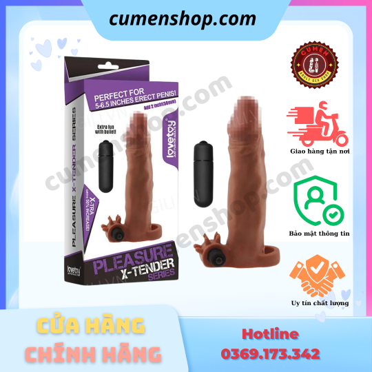 Bao cao su đôn dên Lovetoy LV1063 rung tăng kích thước chính hãng