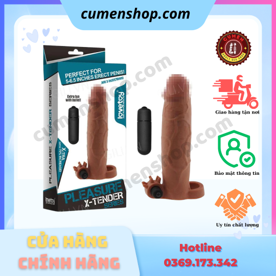 Bao cao su đôn dên Lovetoy LV1066 rung tăng kích thước chính hãng