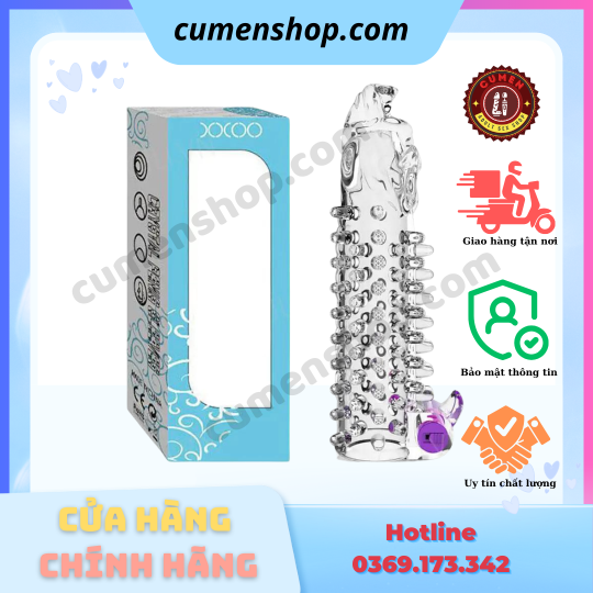 Bao cao su đôn dên Đầu Rồng XXOO rung tăng kích thước chính hãng