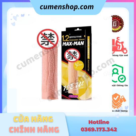 Bao cao su đôn dên Max-Man YY911 tăng kích thước chính hãng