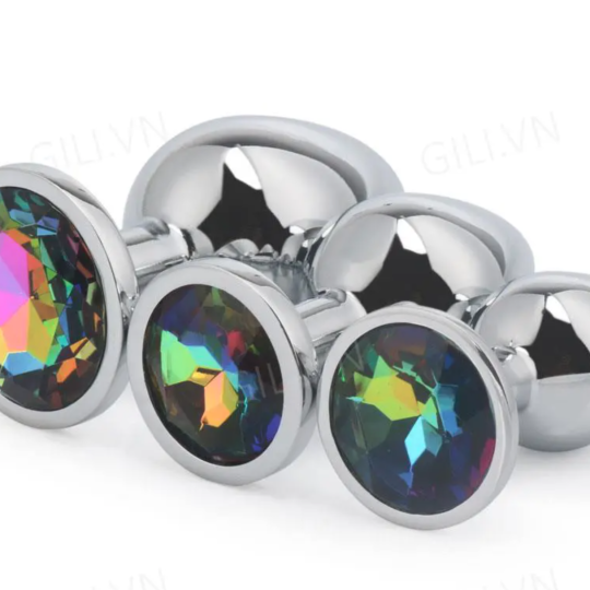 ST MS Plug Hậu Môn Đính Đá - S