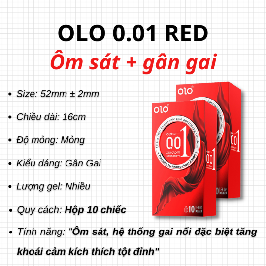 BCS OLO Thin Square Red 10s