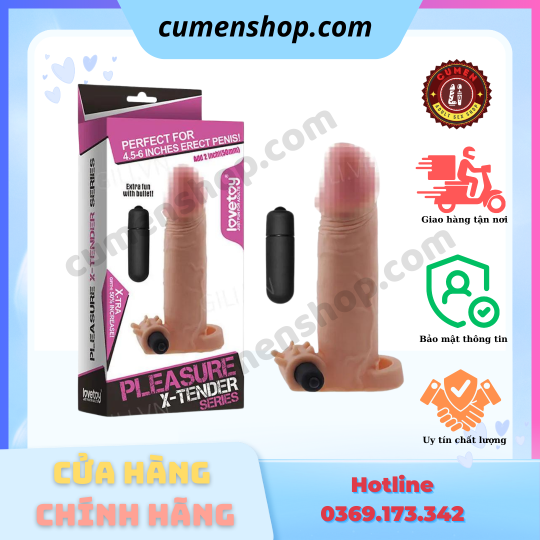 Bao cao su đôn dên Lovetoy LV1062 rung tăng kích thước chính hãng