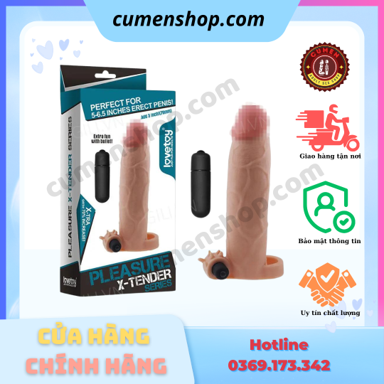 Bao cao su đôn dên Lovetoy LV1066 rung tăng kích thước chính hãng