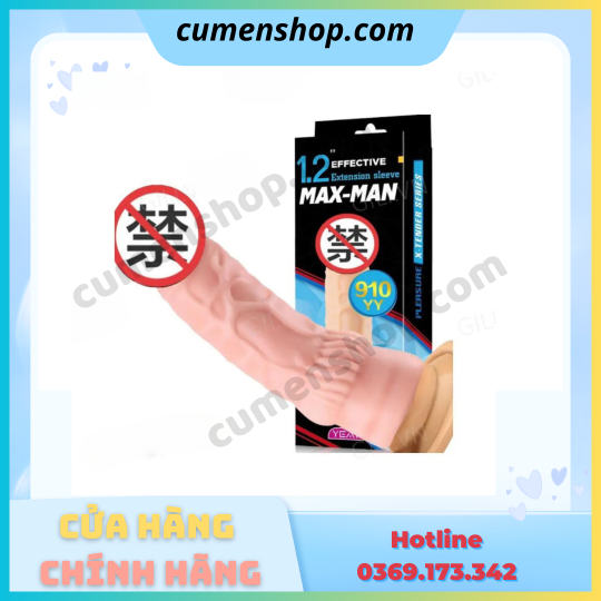 Bao cao su đôn dên Max-Man YY910 tăng kích thước chính hãng