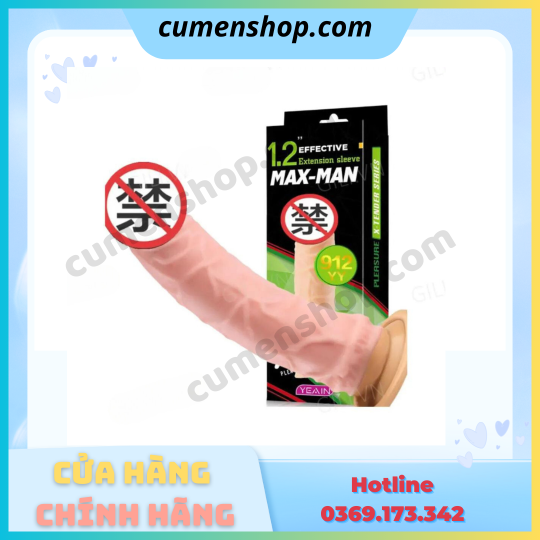 Bao cao su đôn dên Max-Man YY912 tăng kích thước chính hãng