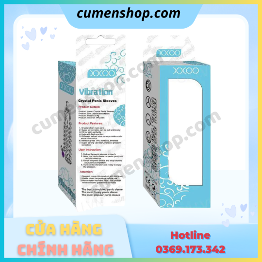 Bao cao su đôn dên Đầu Rồng XXOO rung tăng kích thước chính hãng