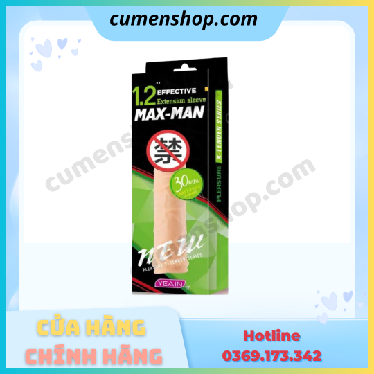 Bao cao su đôn dên Max-Man YY912 tăng kích thước chính hãng