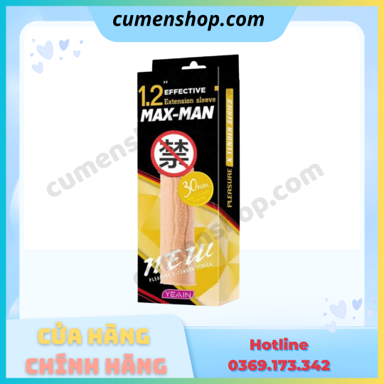 Bao cao su đôn dên Max-Man YY911 tăng kích thước chính hãng