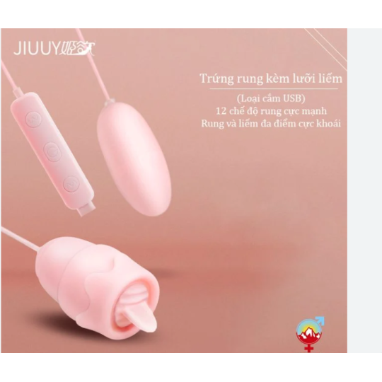 ST MS Trứng Rung Jiuuy Liếm 3 Đầu