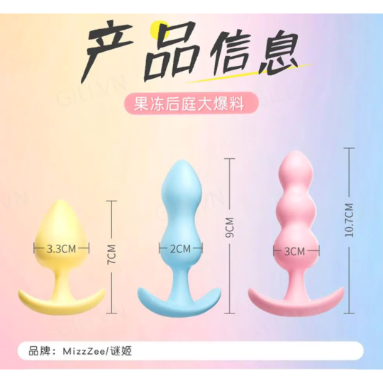 ST MS Plug Hậu Môn Mizz Zee Set 3c