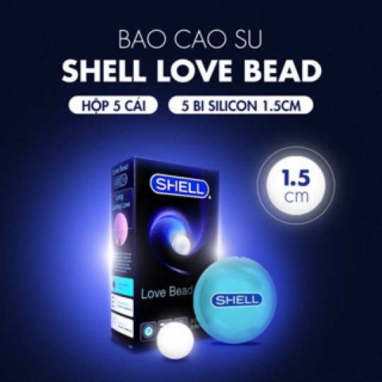 BCS Shell Love Bead 5 Bi 5s